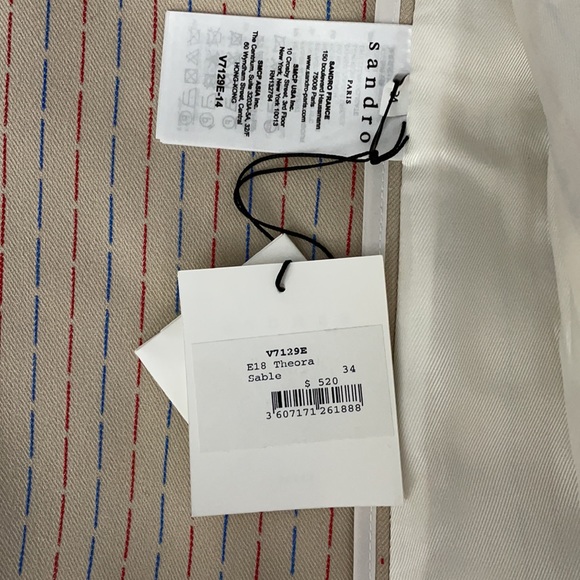 Sandro Paris jacket blazer size 34 - Picture 16 of 16